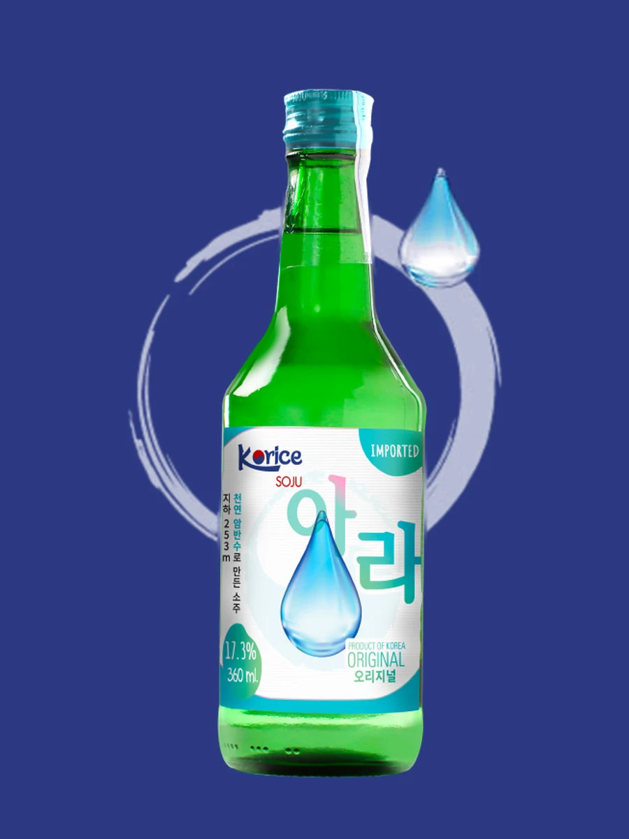Chai Soju Korice Vị Truyền Thống 17,3% 360ml